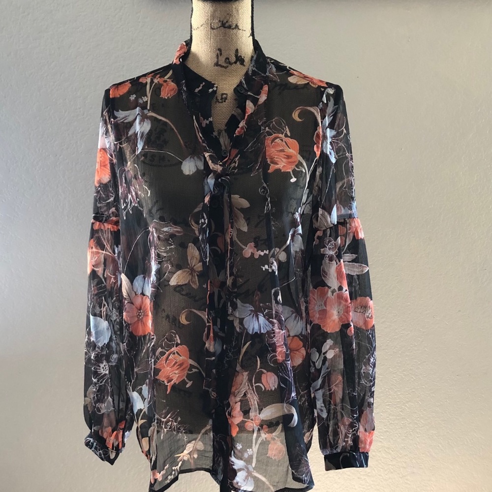 Floral Long Sleeve Blouse